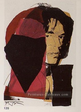 Mick Jagger 2 Andy Warhol Pinturas al óleo
